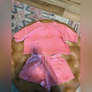 Swimsuit coverup or cozy short set.
